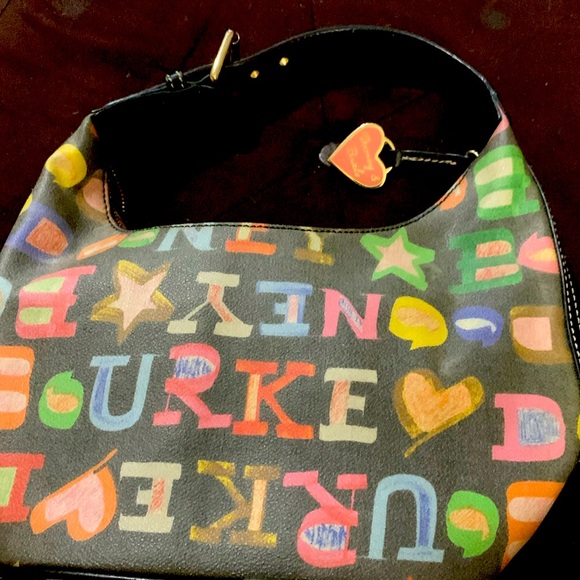 Dooney & Bourke Handbags - Dooney & Bourke Colorful Letter Bucket Bag